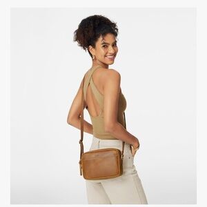 Brown Leather Crossbody Bag